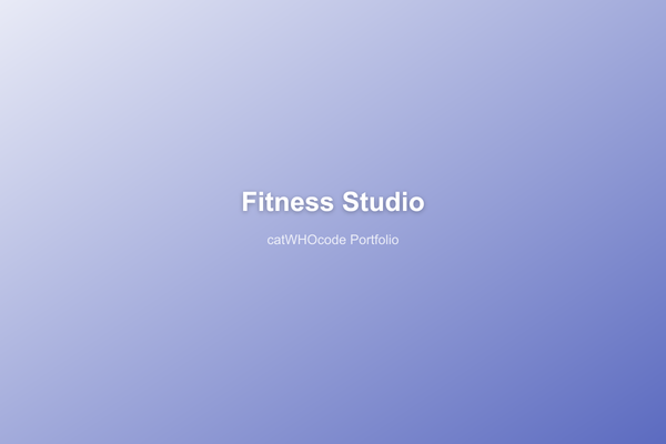 ตัวอย่างผลงาน - Fitness Studio