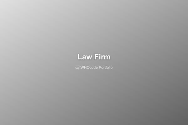 ตัวอย่างผลงาน - Law Firm