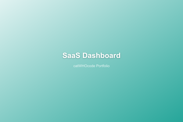 ตัวอย่างผลงาน - SaaS Dashboard